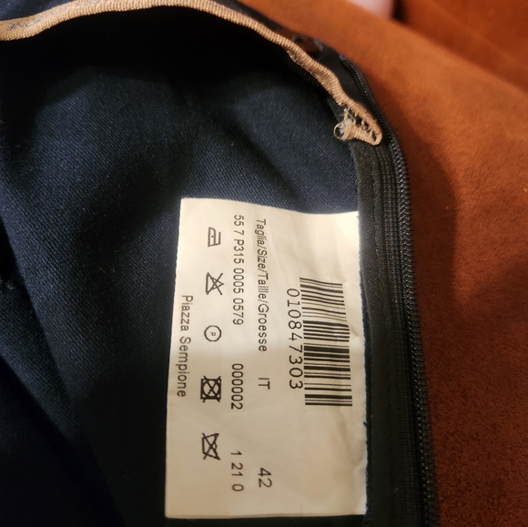 Audrey Capris by Piazza Sempione, 42, size 6, Navy Blue, Cropped Pants - Picture 4 of 7